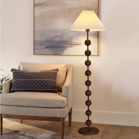 American Walnut Floor Lamps for Living Room Vintage Solid Wood
