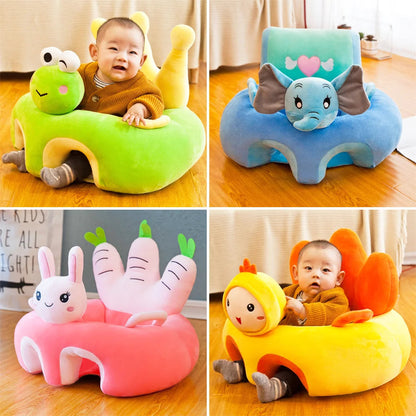 Baby Sofa Support Seat Cover Plush Chair Learning to Sit