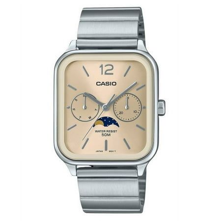 Casio Quartz Moonrise Dial Watch