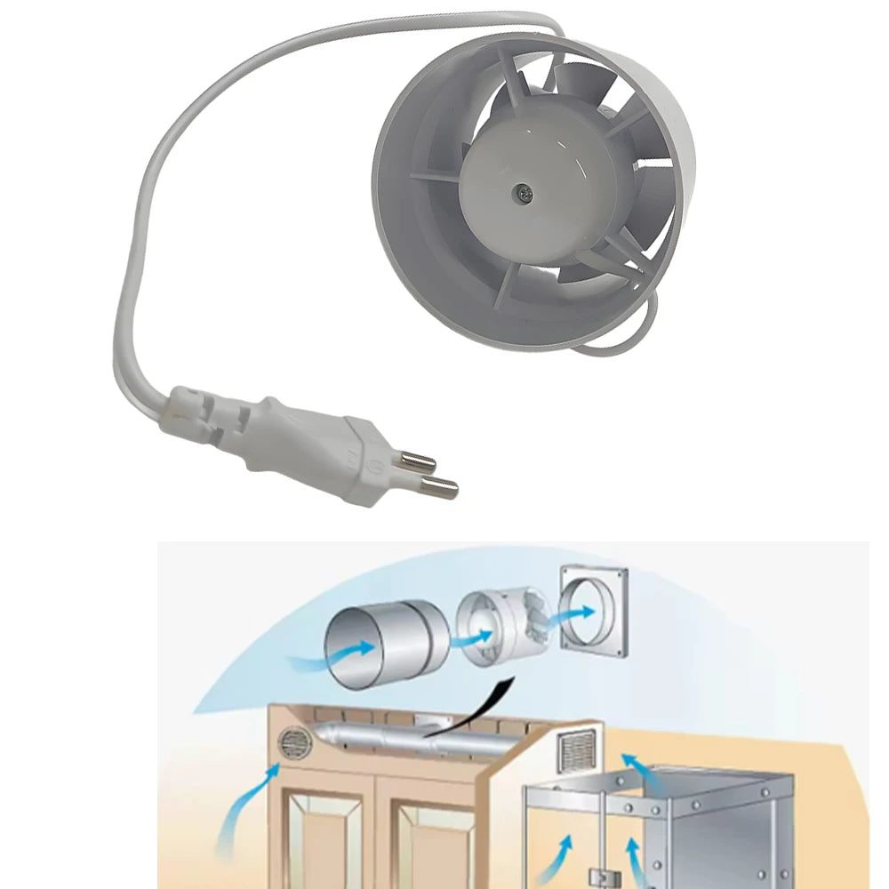 4/5 inch 220V EU Silent Ventilation Air Vents