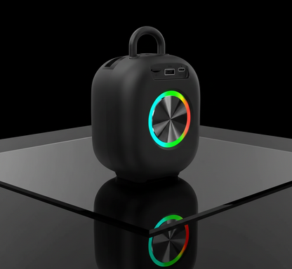 L SL-273 Ravok Portable Wireless Speaker – RGB Glow Beats with Built-in Mobile Holder